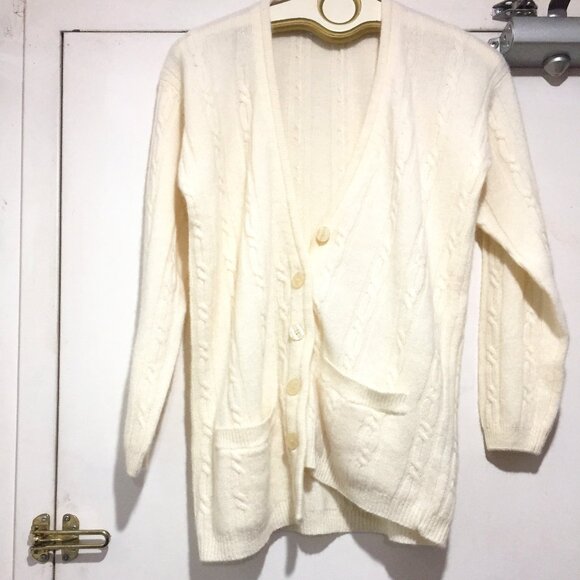 VINTAGE RINO ROSSI HAND FRAMED WOOL BLEND SWEATER CARDIGANS SIZE M - Picture 3 of 12